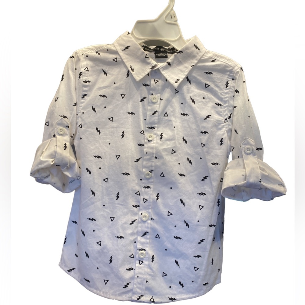 Beverly Hills Polo Club Button Up Size 3T Bright White